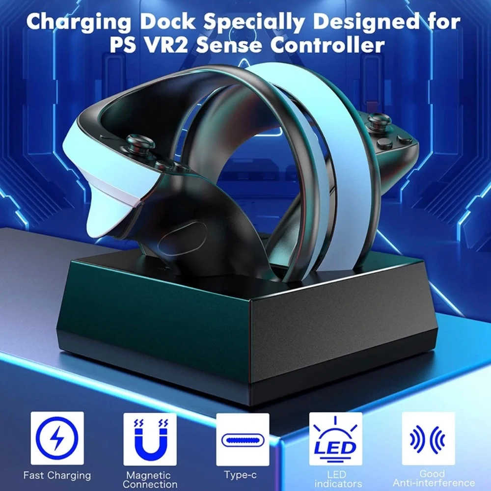 PS VR2 Charging Dock for Sony Playstation VR2 Sense Controllers